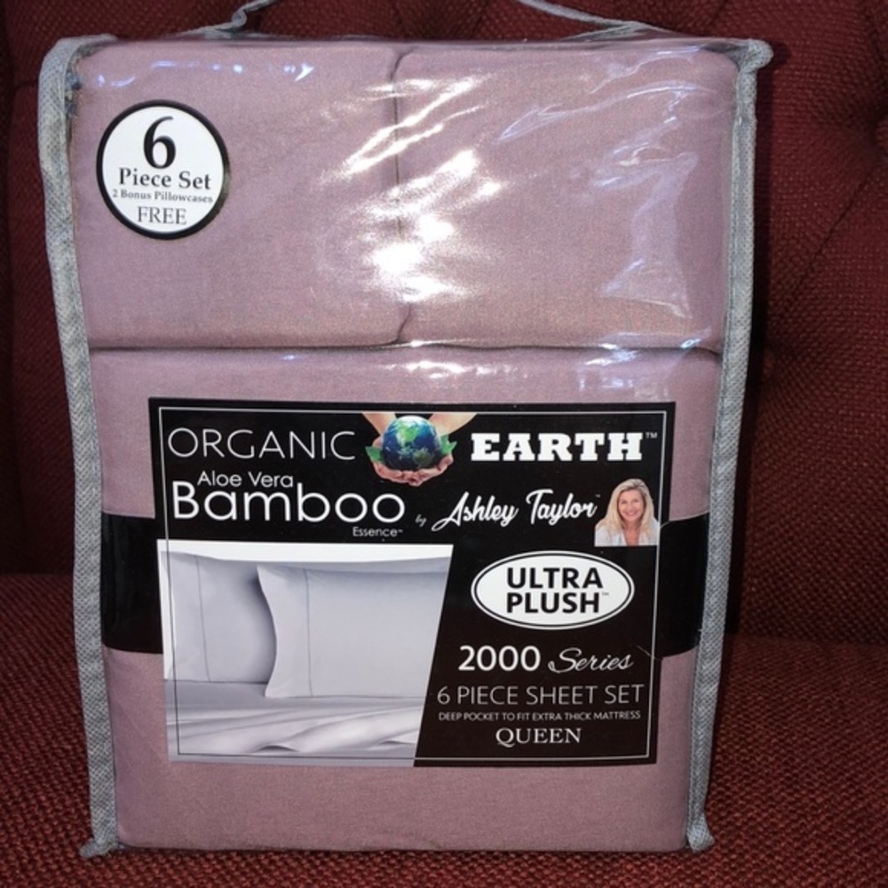 Bamboo Essence 6 pc Sheet set by Ashley Taylor Queen Violet